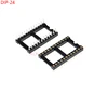 wide body DIP24 IC ROUND HOLE SOCKET 24p DIP CHIP TEST HOLDER Adaptor 24 PIN dip-24 DIP 24PIN 2.54MM PITCH CONNECTOR