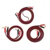 HI-FI Pure Copper Speaker Cable Right Angle L Type Banana Plugs Line Wire Red & Black