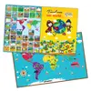 E1010 2014 hot brand new world map puzzle creative magnetic learning educational toys for teacher resources
