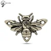 Wholesale Custom Made Vintage Zinc Alloy Bee Shape Metal Tags Label Sew Badge