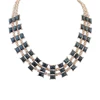 Long chain design high quality 18k solid gold jewelry hand made women accessories wholesale chunky statement necklace PN1125
