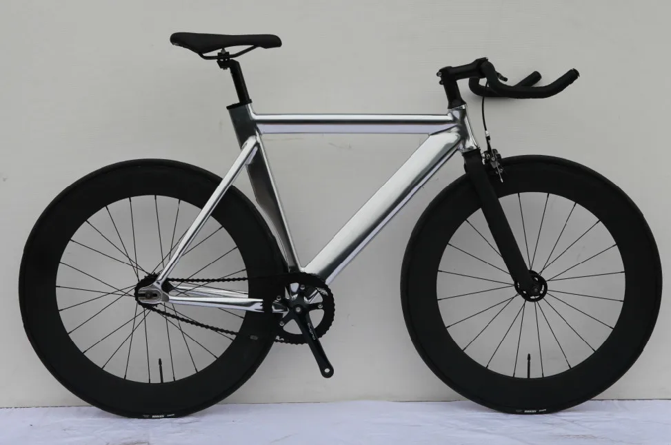 Aluminium Frame Fixie Bike 700c Chrome Fixed Gear Bicycle Factory In