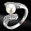 Professional Factory Wholesale jewelry 925 silver ring with water fresh pearl