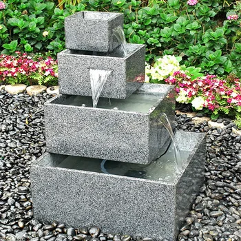 Granite Outdoor Modern Water Fountain With Fancy Design Granite Outdoor Modern Water Fountain