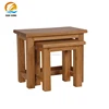 Wholesaler general design three pieces solid oak nesting tables