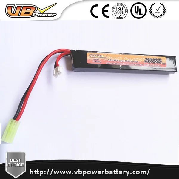 Vb Lifepo4 Battery 9.9v 1000mah 15c Airsoft Gun Stick Ak Battery Accept Oem Logo Buy Airsoft