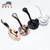 YUEDONG Zinc alloy Creative simplicity black white wall Single coat hook Entrance living room bathroom wardrobe Clothing hook