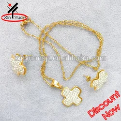 gold plated jewelry set