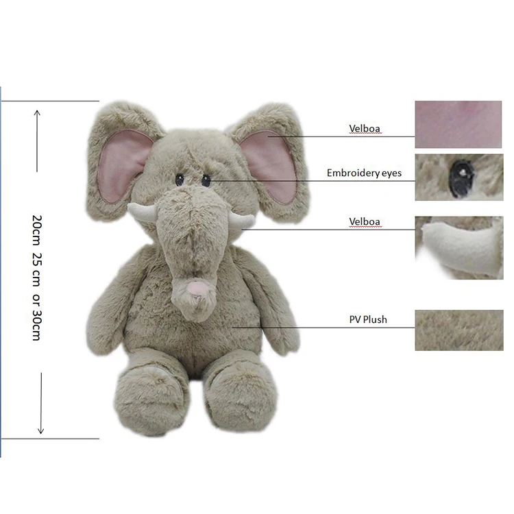 big eared stuffed elephant