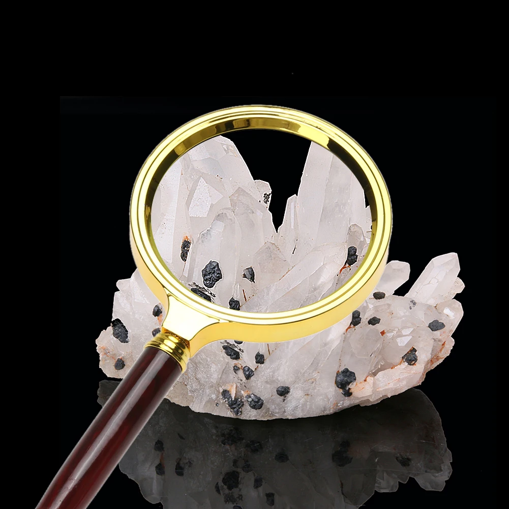 倍放大镜 60毫米便携式手持放大镜为首饰报纸阅读高清晰度眼睛放大镜