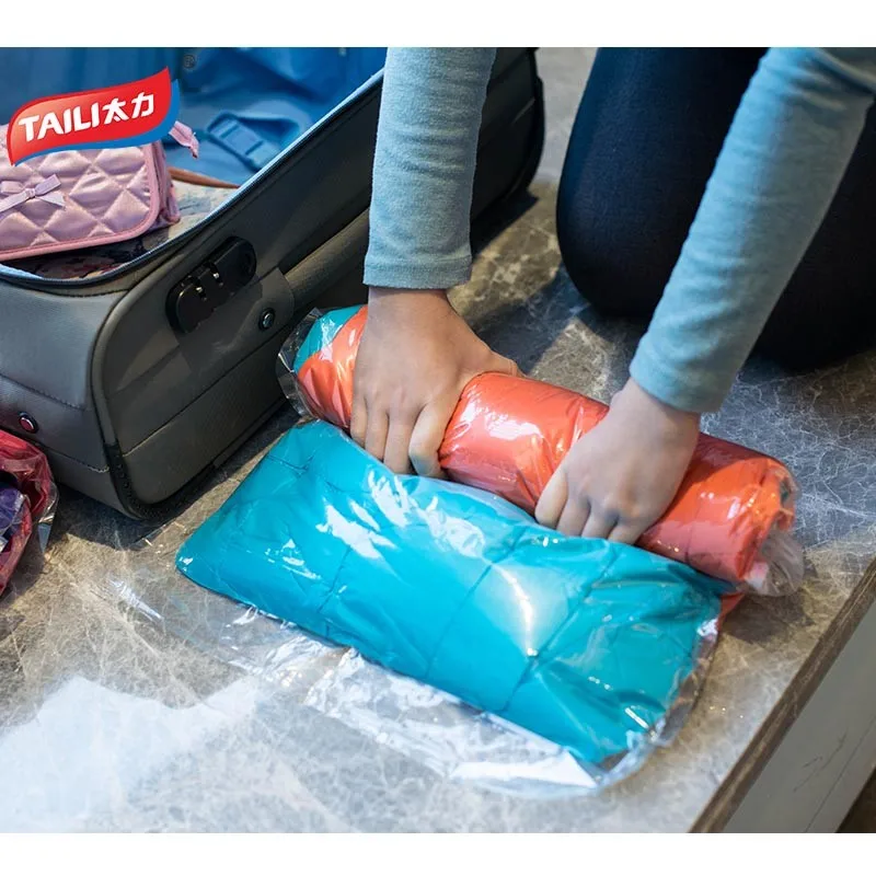 Wholesale No Need Pump Travel Vacuum Storage Bag Space Saver Vacuum