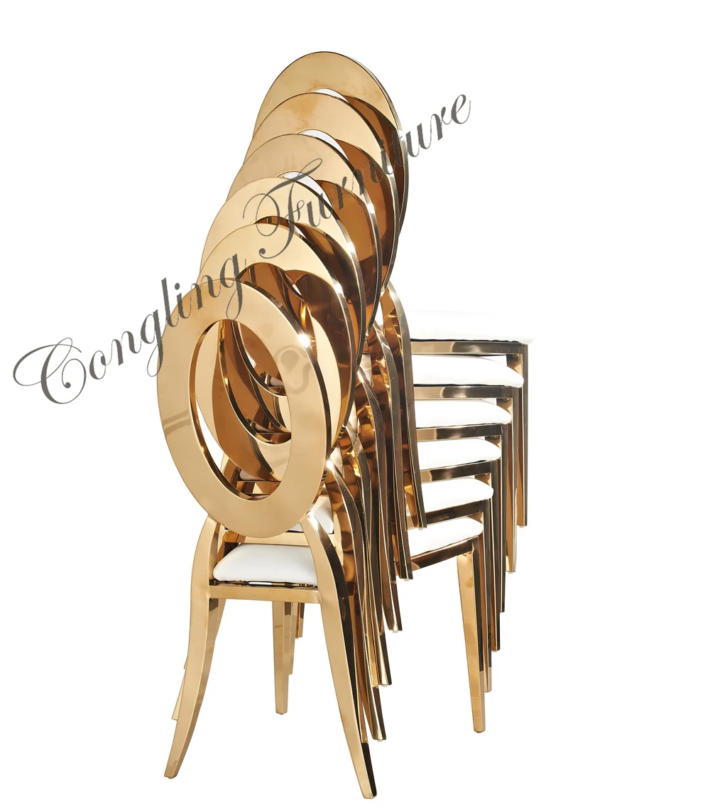 B8030 Wholesale Gold Plating Stainless Steel Wedding Chairs Buy