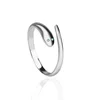 925 silver personalized and cute snake shaped opening ring for women