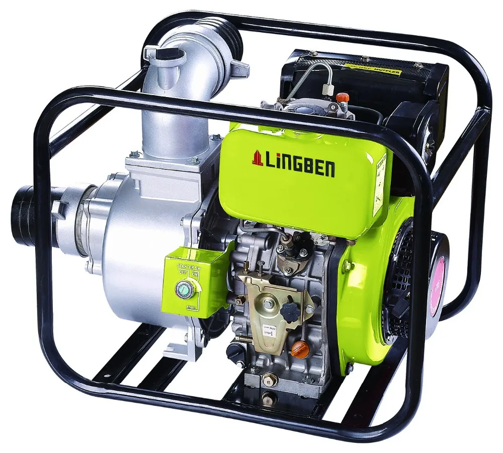 Lingben Mini Diesel Water Pump Farm Irrigation 3 Inch Water Pumps For