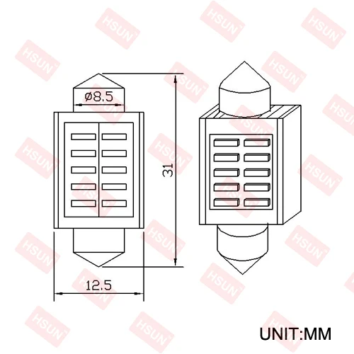 C5W-10-LED-SMD4014-31MM-CANBUS-SIZE
