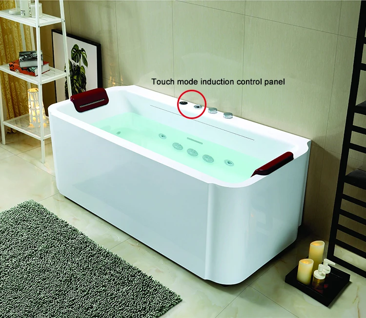 New Technology White Cheap Whirlpool Bathtub Massage Function Acrylic