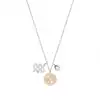 925 Silver Crystal Zircon 12 Zodiac Compass Pendant High - End Necklace