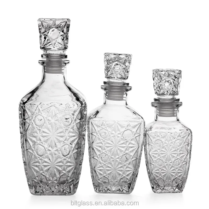Wholesale Bulk Wine Whiskey Decanter Glass Bottle Decanter 750ml Glass