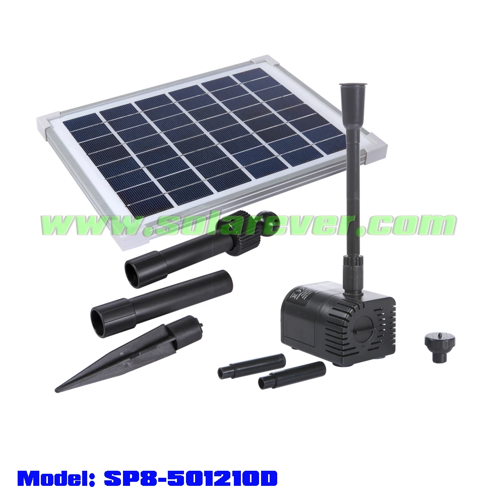 12v 5w Solar Powered Dry Run Protected Fountain Pump (sp8501210d