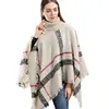 Women Winter Head Cloak Wholesale Acrylic High Collar Poncho Pullover