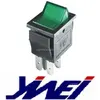 KCD4 V type button 4 brass pins silver copper contacts YIWEI brand CE certificate YW1-502-B rocker switch