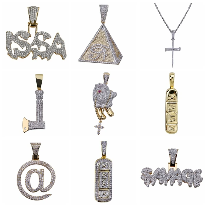 10mm 14k Gold Hip Hop Men's Iced Out Bling Cz Diamond Rope Chain Buy