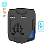 Rohs travel power adapter 100 240v ac electric travel plug with built in powerbank uk plug