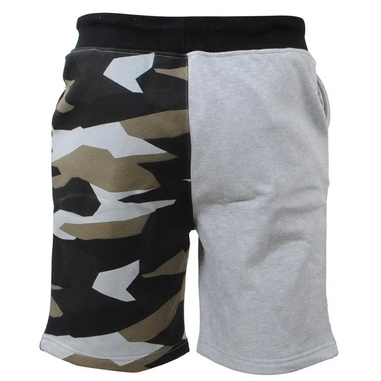 color block sweat shorts