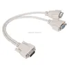 Wholesale VGA to VGA Cable VGA Dual Monitor Adapter Y Splitter HD15 Male to 2 HD15 Female