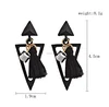 2017 New Fashion Geometric Triangle Earrings Dangles Bohemian Long Silk Tassel Earrings Drop For Women