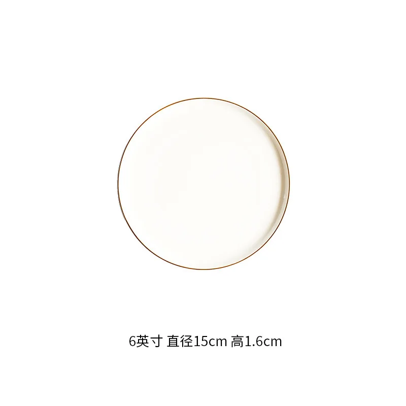 Nordic ceramic color dinnerware restaurant steak plate pizza plate sushi platter dish