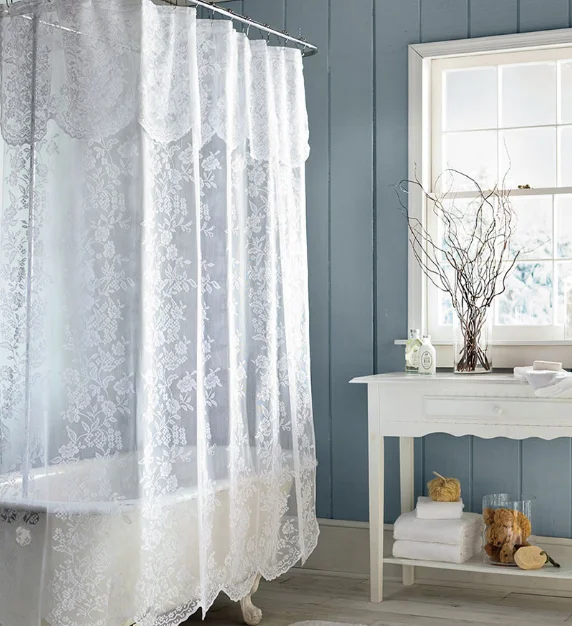 lace shower curtains