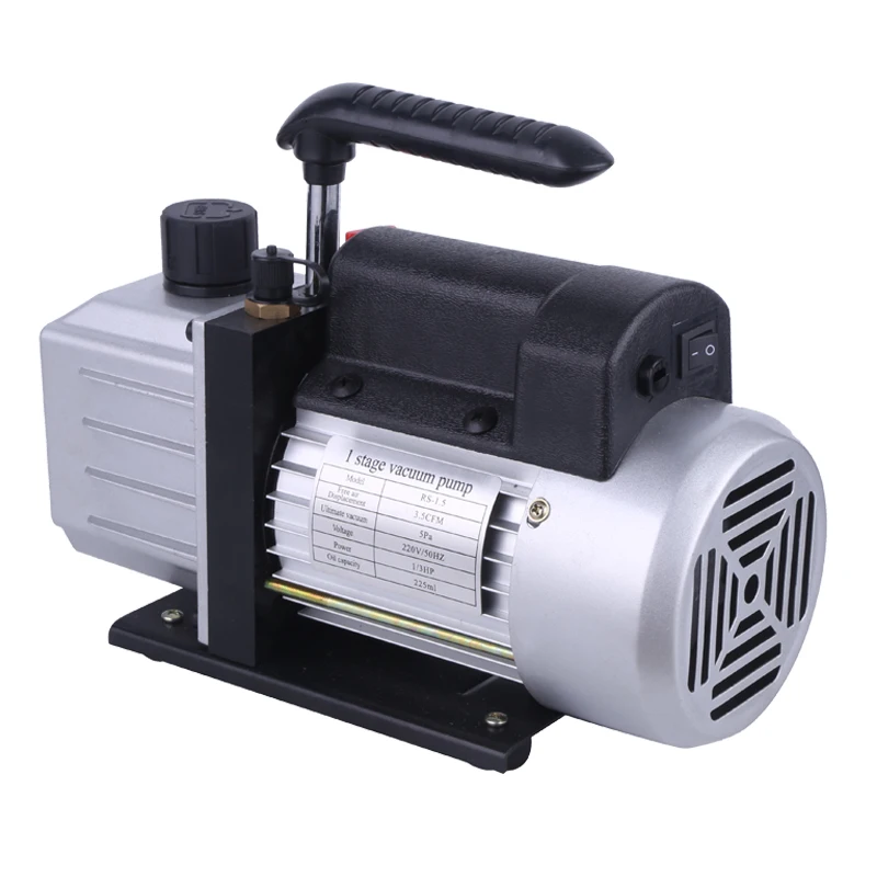 1 Stage Mini Value 5 Cfm Price Rotary Vane Vacuum Pump With Ac Manifold