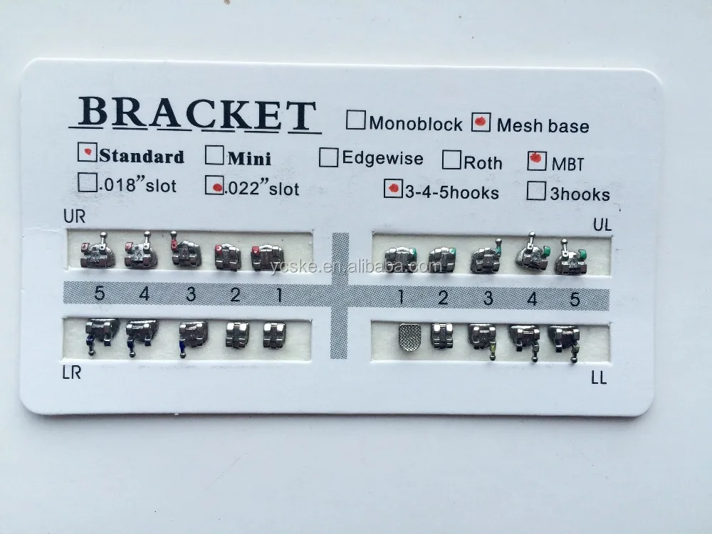 Mesh base standard 022 3-4-5 HOOK MBT brackets