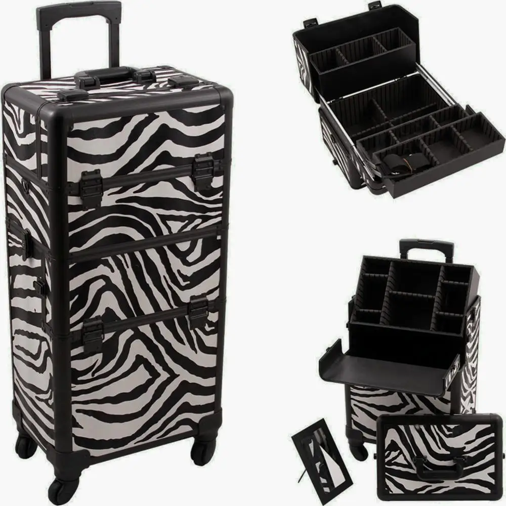 4 in 1 rolling makeup case