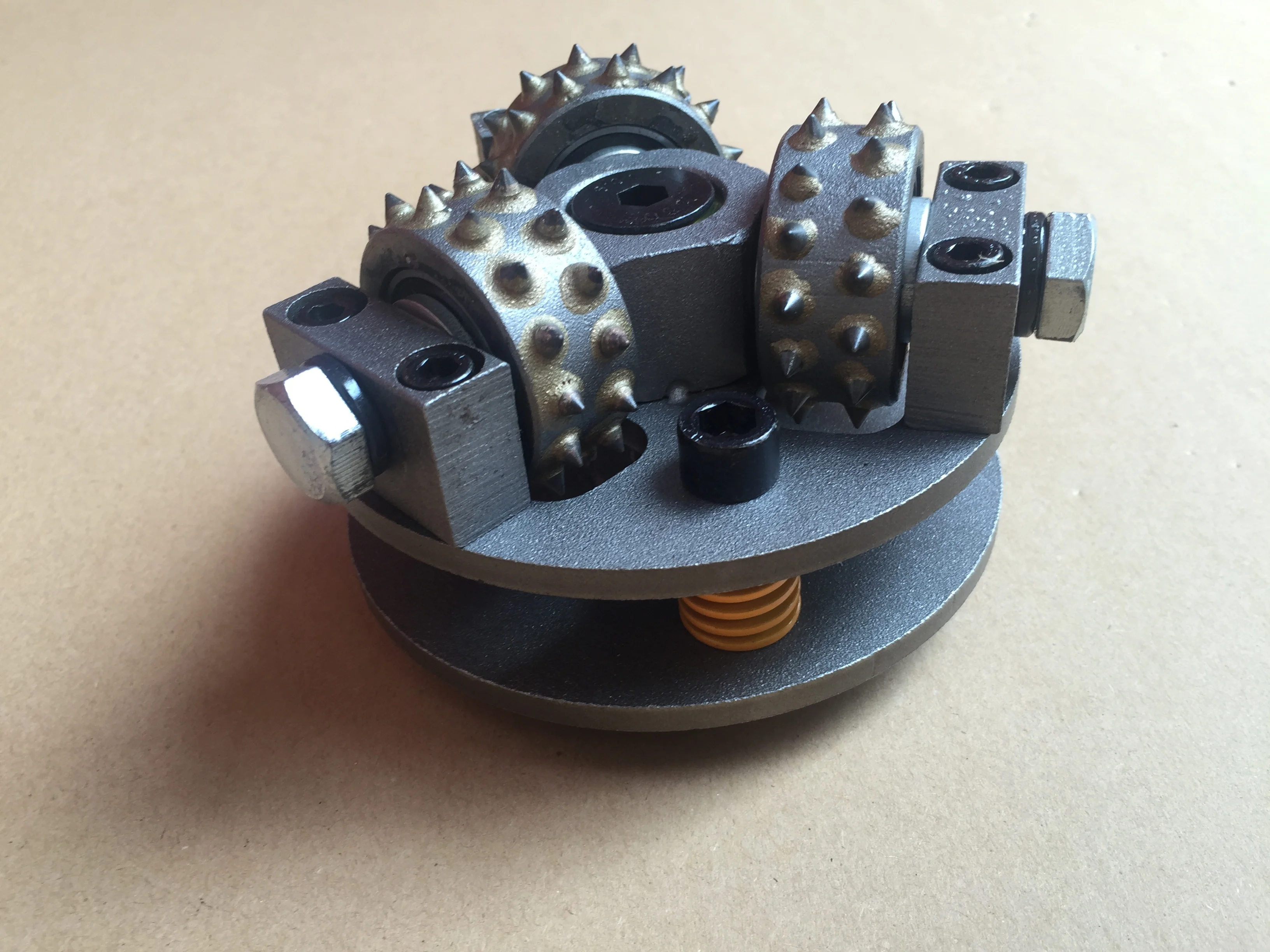 Rotary Bush Hammer Plate Diamond Abrasive Tool For Concrete And Stone