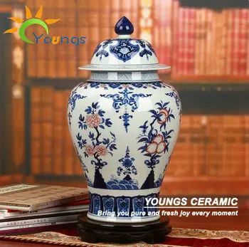 H51cm Chinese Underglaze Red And Blue Porcelain Tall Large Ginger H51cm Chinese Underglaze Red And Blue Porcelain Tall Large Ginger Jars