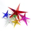 Christmas decorations laser hollow five-pointed star ceiling hanging shopping mall star scene