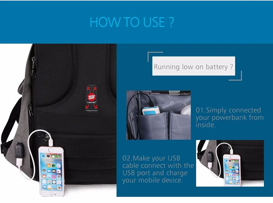 2017 Tigernu Anti-thief USB charging 15.6inch Business laptop backpack for women Men Backpack school backpack Bag Male Mochila