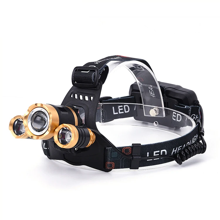 Amazon Best Sell 3000LM 3*XML-T6 Led Headlamp Rechargeable Waterproof Led Headlamp