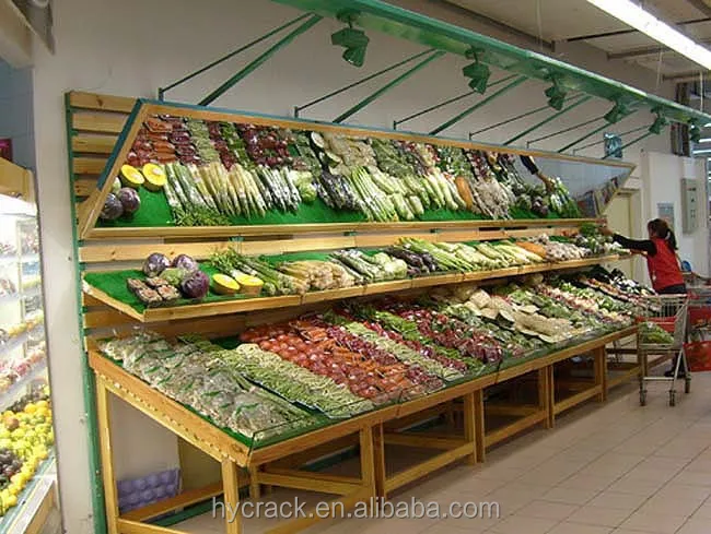 Ee uu Supermercado Popular Frutas Y Verduras Estantes 