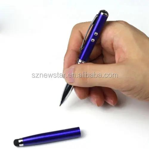 4 in 1 Stylus with Capacitive Stylus, Ballpoint Pen, Flashlight, Laser pointer