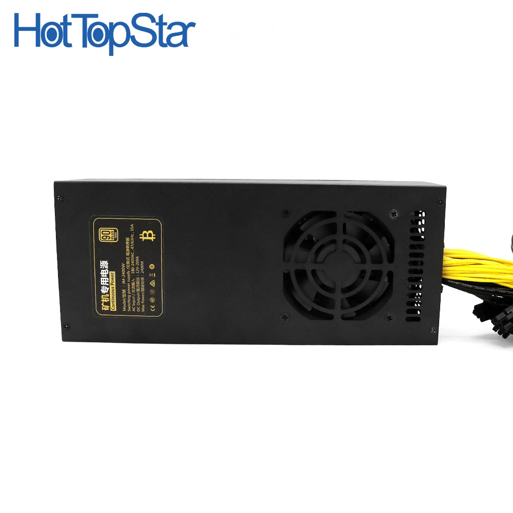 2400w Server Mining Computer Power Supply 6 Pin X 10 For 12 Gpu Eth Btc