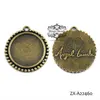 Angel Touch Wings Round Cabochon Setting 25mm
