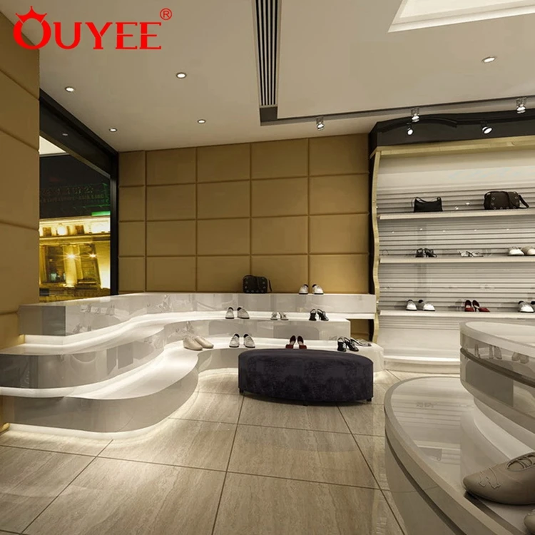 Custom Store Fixtures Names Footwear Showroom Shoes Shop Interior