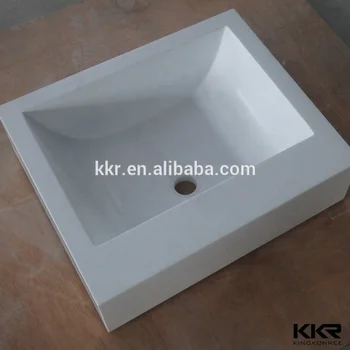 Acrylic Solid Surface Pure White Custom Vessel Sink Bathroom Basin Buy Bathroom Basin Vessel Sink Bathroom Sink Product On Alibaba Com
