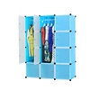 12 cubes modular plastic cabinet wardrobe design for bedroom