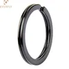 Wholesale metal flat black key ring