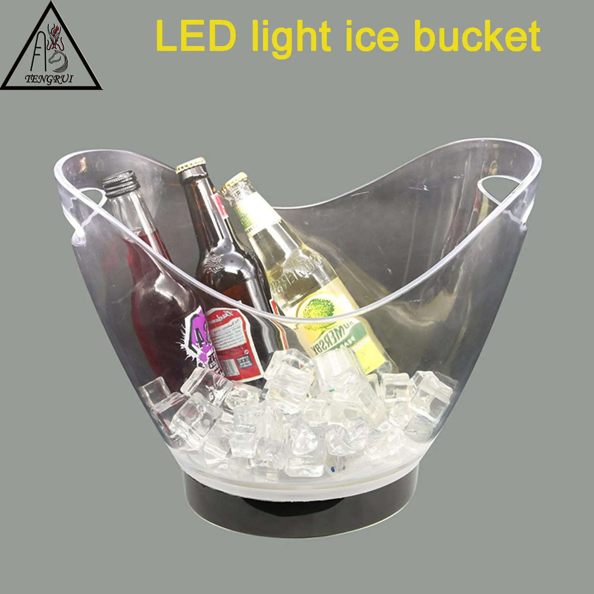 Plastic Multicolor Lighting Led Ice Bucket With Custom Logo Buy