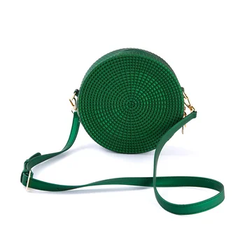 jelly rattan round bag